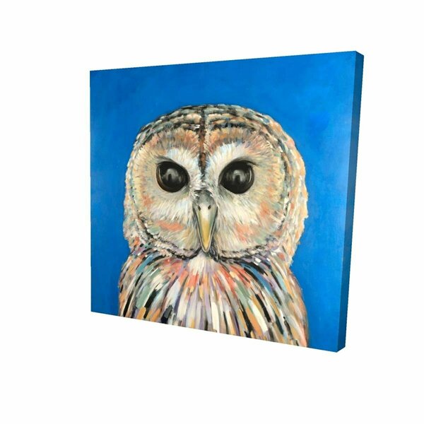 Fondo 16 x 16 in. Colorful Spotted Owl-Print on Canvas FO2790911